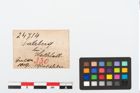 Etikett zu Bronzegürtelhaken (NHMW-PRAE-024714)